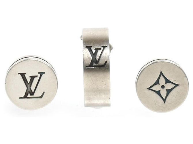 Pendientes de botón en plata de ley 925 Louis Vuitton