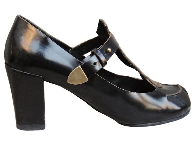 Sandali Chloé Mary Jane in pelle nera Nero
