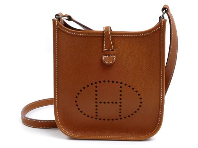 Hermès Bolsa de ombro Hermes Evelyne TPM Epsom Marrom