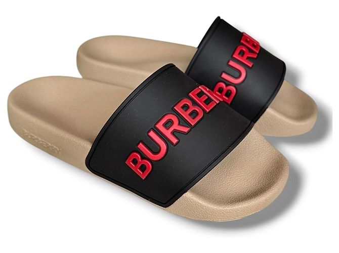 Chinelos Burberry Logo Multicor