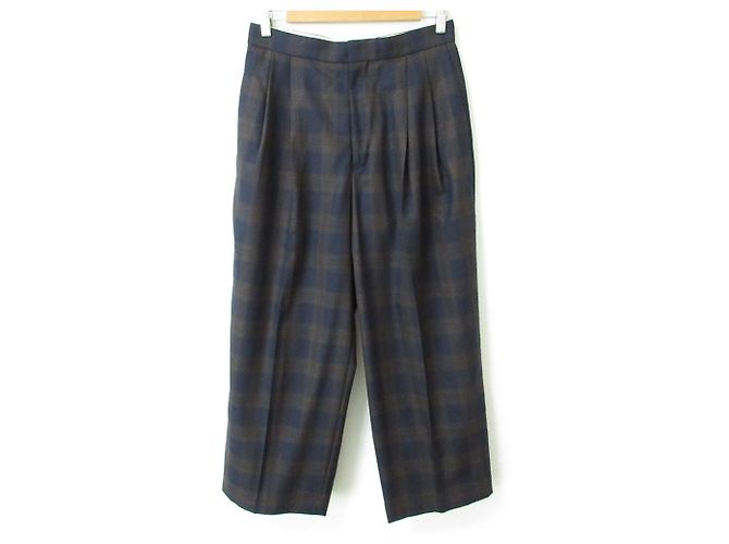Autre Marque Drawer Karo-Weitbeinhose Blau