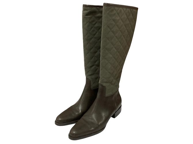 Gesteppte Langstiefel Lauren Ralph Lauren Braun
