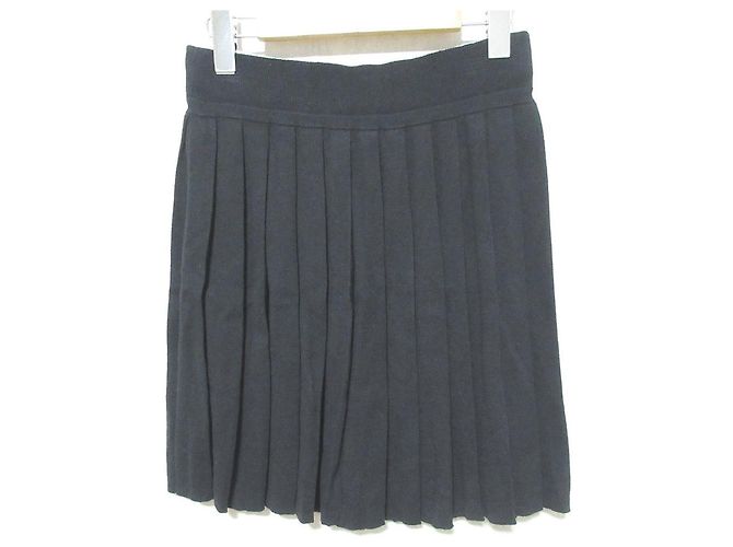 Autre Marque Plisierter Strickrock BLUE LABEL CRESTBRIDGE Schwarz