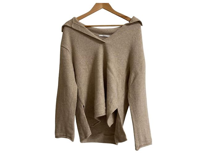 Autre Marque Johnbull FoxMAX Collar Strickpullover Beige