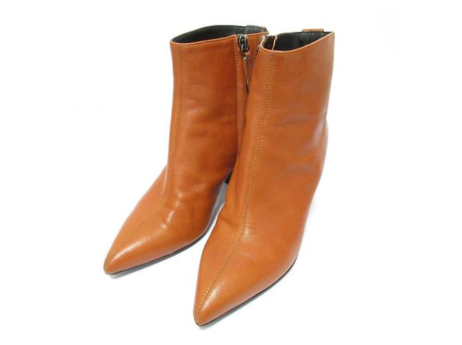 Autre Marque Kurze Lederstiefel Giuseppe Zanotti Orange