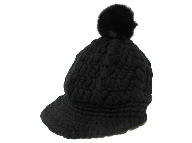 Autre Marque A.D.M.J. A COBA LT Knit Cap Black
