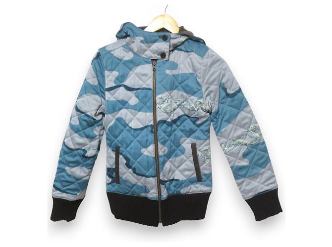 Autre Marque VIVIENNE TAM Jaqueta acolchoada reversível Marrom Azul
