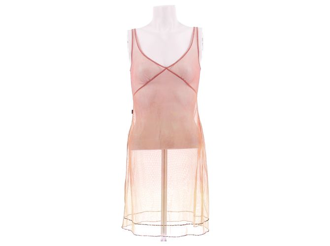 Jean Paul Gaultier Robe en tulle multicolore