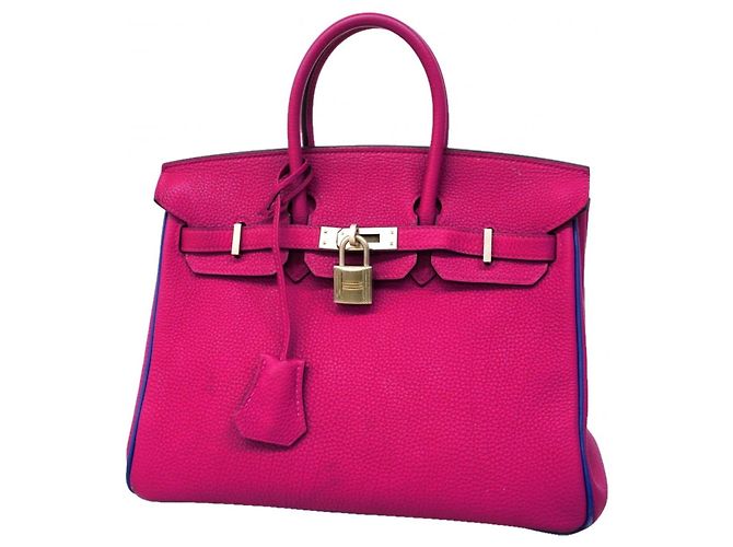 Hermès Sac à main Hermes Birkin 25 Bleu Violet