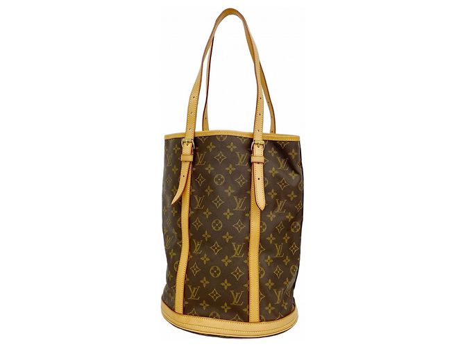 Borsa Tote Louis Vuitton Monogram Bucket GM Marrone