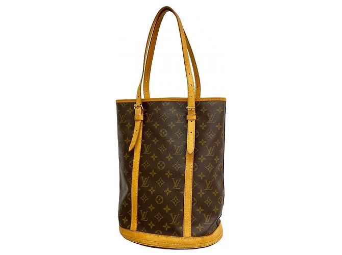 Borsa Tote Louis Vuitton Monogram Bucket GM Marrone