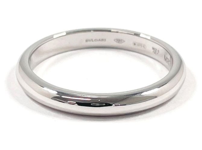 Bulgari Bvlgari Platinum 950 Wedding Ring Silvery