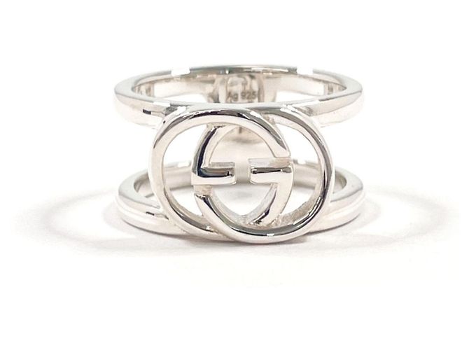 Anello largo Interlocking G GUCCI Argento 
