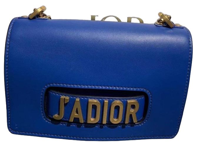 Bolsa Dior Jadior em couro azul