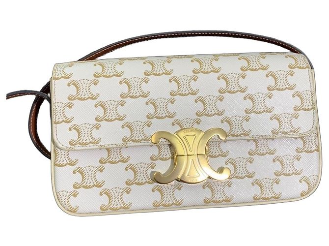 Céline Celine Triomphe Arc de Triomphe Handtasche - Weiß