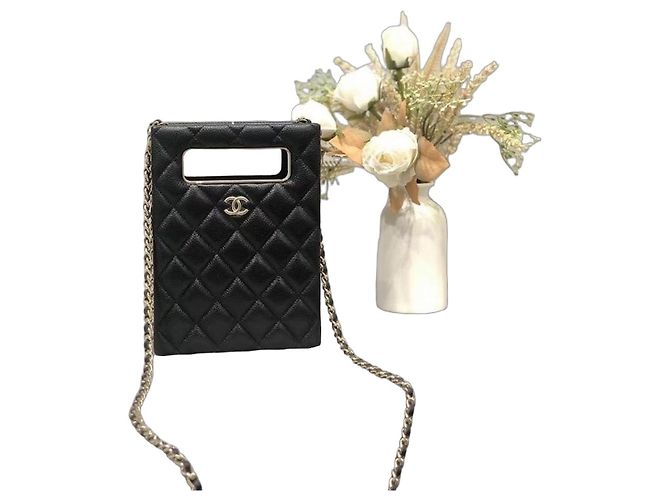 Chanel Classic CC Caviar Leder Handtasche Schwarz