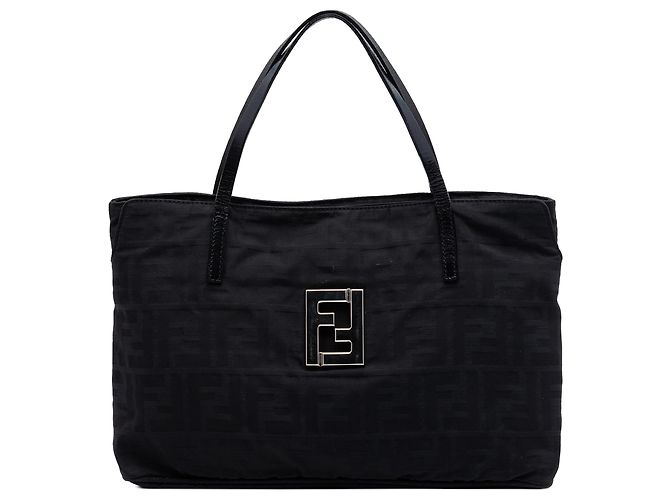 Borsa Fendi Black Zucca Nylon Nero