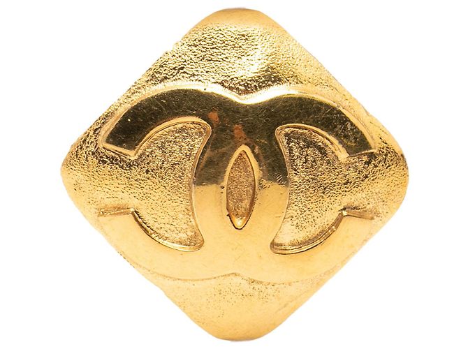 Spilla Chanel Gold CC placcata oro e diamanti D'oro