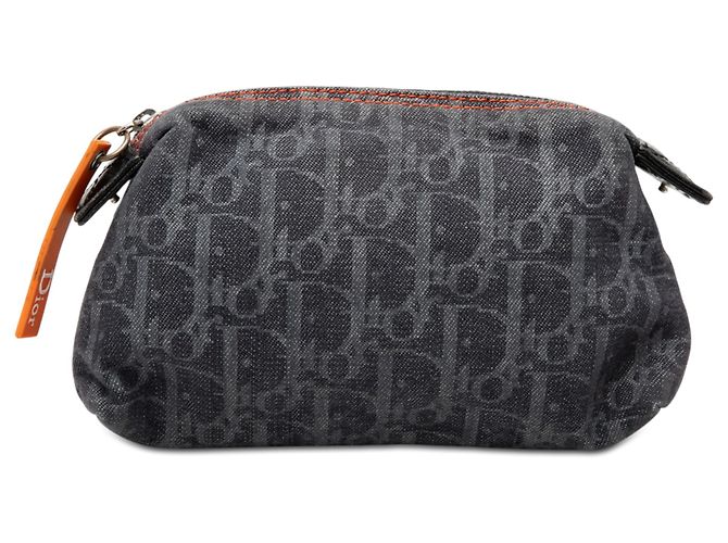 Dior Blue Diorissimo Trotter Denim Flight Cosmetic Pouch