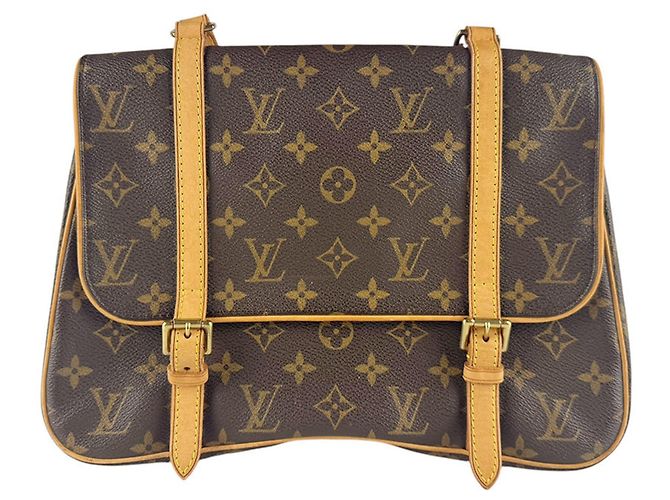 Mochila e Bolsa de Ombro Louis Vuitton Monogram Marelle Marrom Monograma