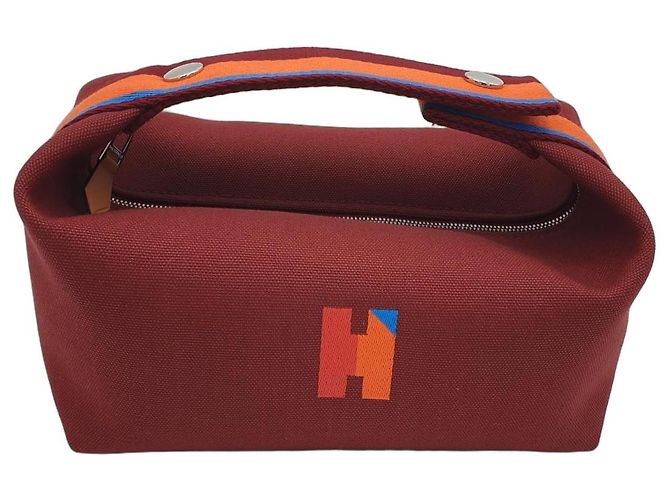 Hermès Bolso Bride-a-Brac HPavillon PM de Algodón Rouge H Roja
