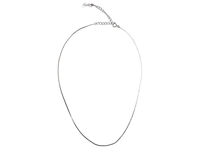 Saint Laurent Schlangenkette aus Silbermetall