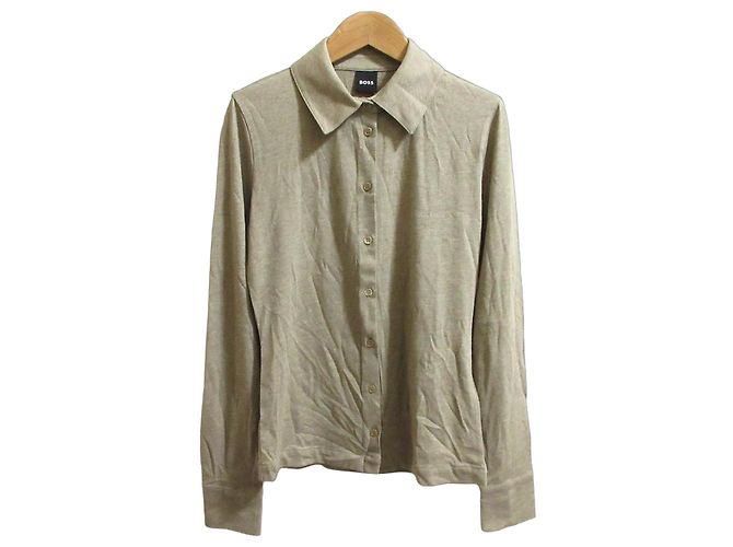 Autre Marque Hugo Boss Strickshirt Braun