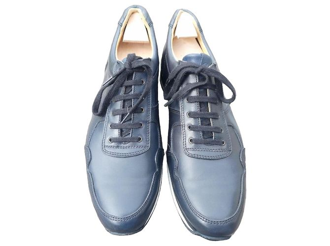 Paraboot Leder Sneaker Marineblau - Größe 46