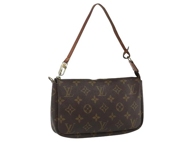 Louis Vuitton Pochette Accessoires NM Monogram Canvas medium Marrone