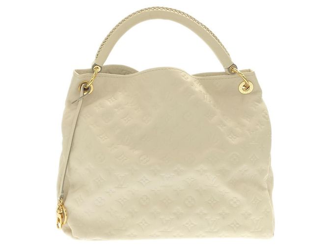 Borsa a Spalla Louis Vuitton Monogram Empreinte Artsy MM Bianco