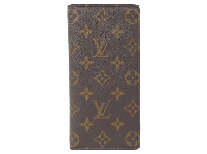 Louis Vuitton Monogram Portefeuille Brazza Geldbörse Braun Monogramm