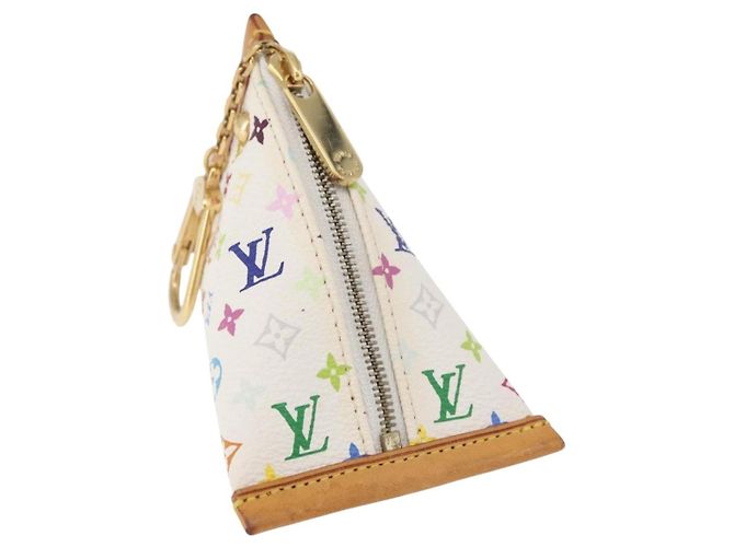 LOUIS VUITTON Monogram Multicolor Berlango Purse White M58028 LV Auth 179065V Branco