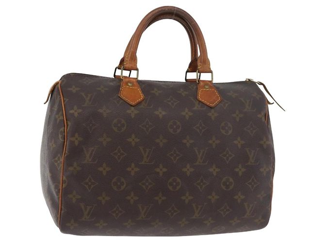 LOUIS VUITTON Bolsa Monogram Speedy 30 M41526 LV Auth 177683 Monograma