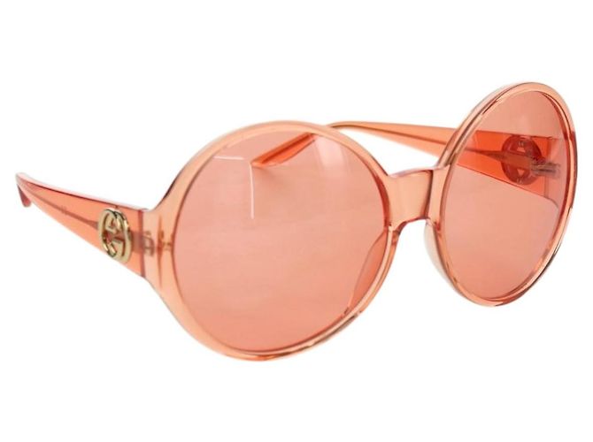 GUCCI Sunglasses plastic Orange Auth 177351M