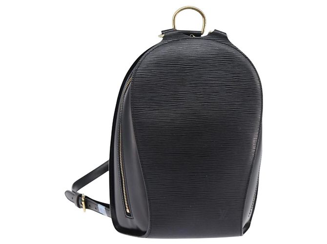 LOUIS VUITTON Epi Mabillon Backpack Black M52232 LV Auth 145188