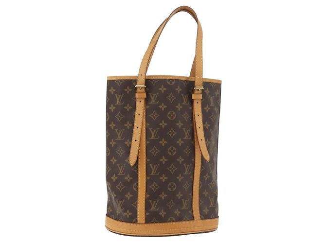 LOUIS VUITTON Bolsa de Ombro Monogram Bucket GM M42236 LV Auth bs34568