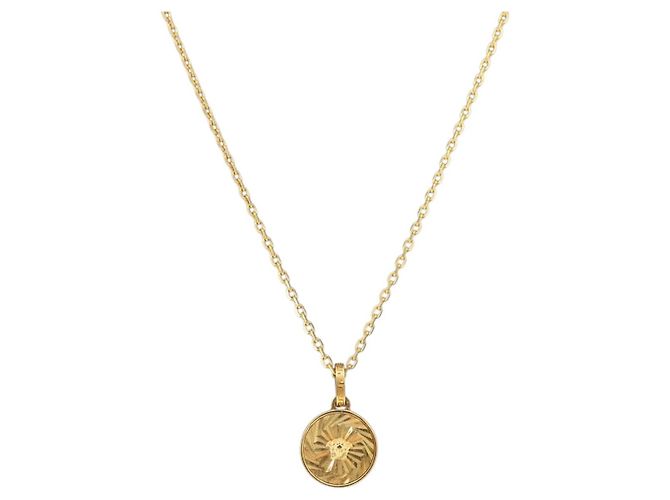 VERSACE Halskette Metall Gold Tone Auth bs34900A