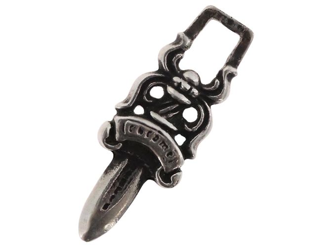 Chrome Hearts Dagger Charm Anhänger top Ag925 Silver Auth 176815SM Silber