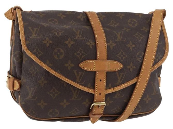 LOUIS VUITTON Bolsa de Ombro Monogram Saumur 30 M42256 LV Auth am11407A Monograma