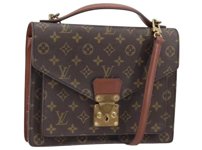 LOUIS VUITTON Borsa Monogram Monceau 28 2way M51185 LV Auth ARZ599 Monogramma