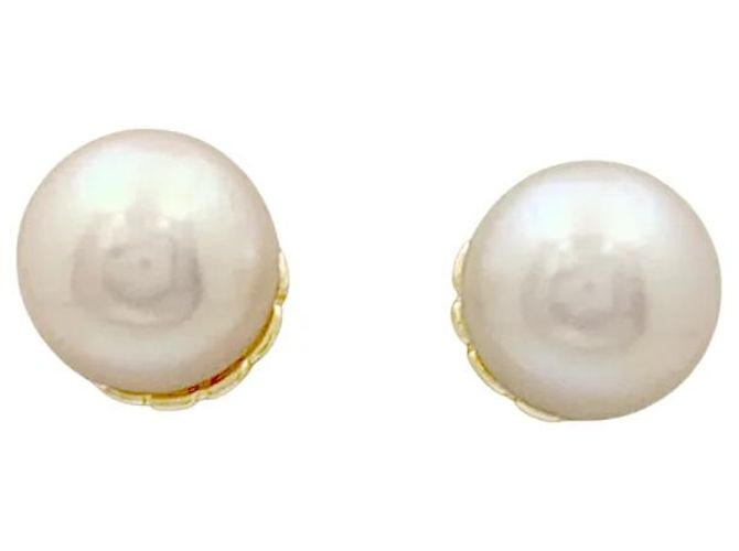 Autre Marque Pendientes de oro y perlas