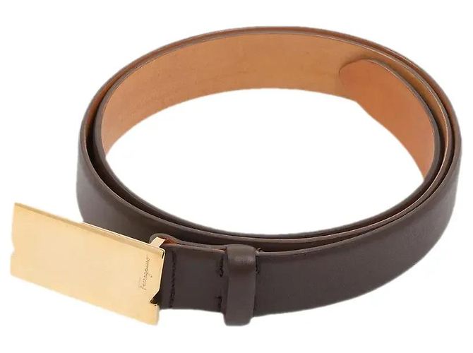 Salvatore Ferragamo Ledergürtel Braun