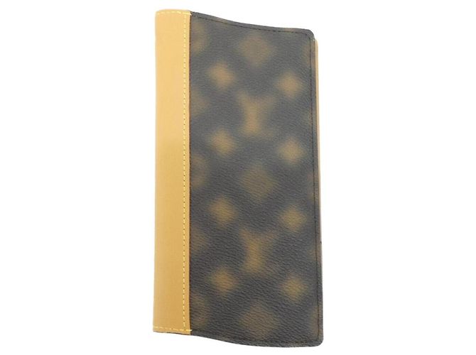 Louis Vuitton This Is Not Monogram Portefeuille Brazza Portafoglio Marrone