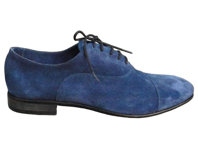 Autre Marque Scarpe Stringate Brecos Richelieu in camoscio blu