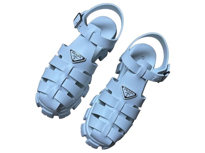 Prada Monolith Sandalen Herren Weiß