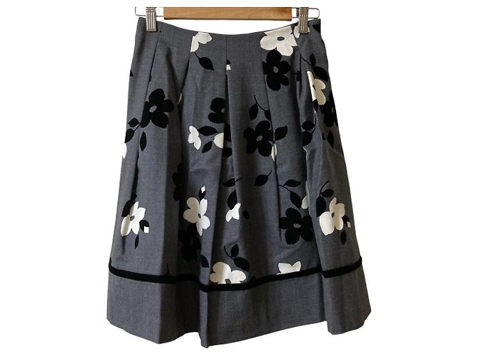 Autre Marque Gonna al ginocchio M'S GRACY Hanagara Flocky Print Marrone
