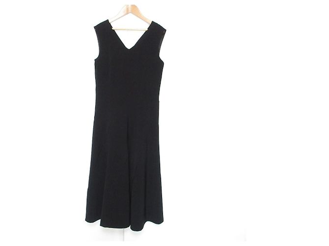 Autre Marque Diagram Escargot ausgestelltes Kleid Schwarz