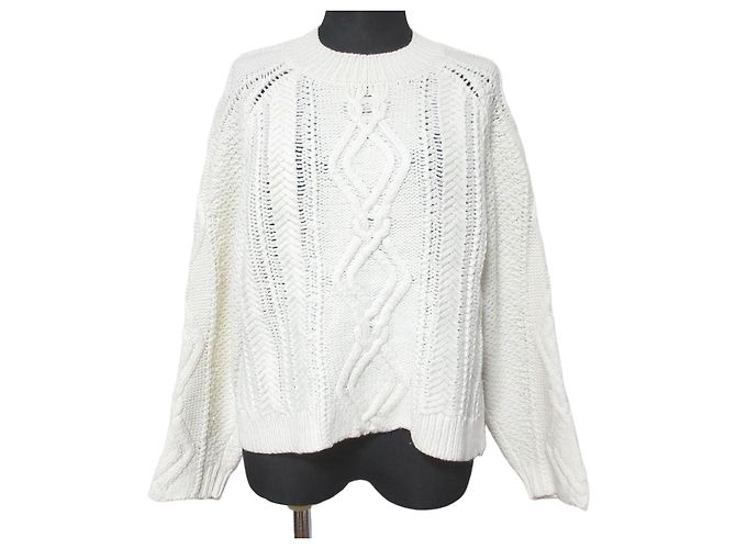 Autre Marque 3.1 Phillip Lim Wollstrickpullover Weiß