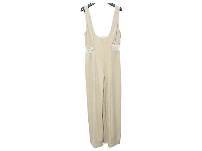Autre Marque Velours-Jumpsuit U by Spick and Span Beige