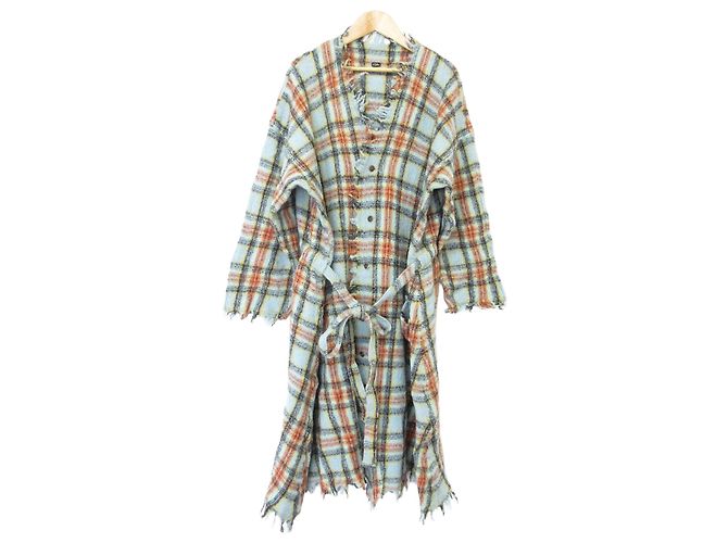 Autre Marque Cappotto lungo 2way Indo Merino 45R Blu